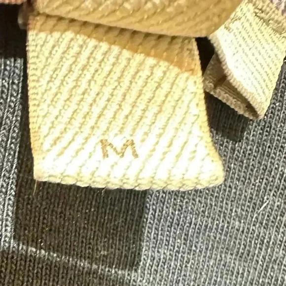 Burberry Brit Black Cotton Nova Check Trim Top size medium 3/4 Sleeve - Picture 9 of 10